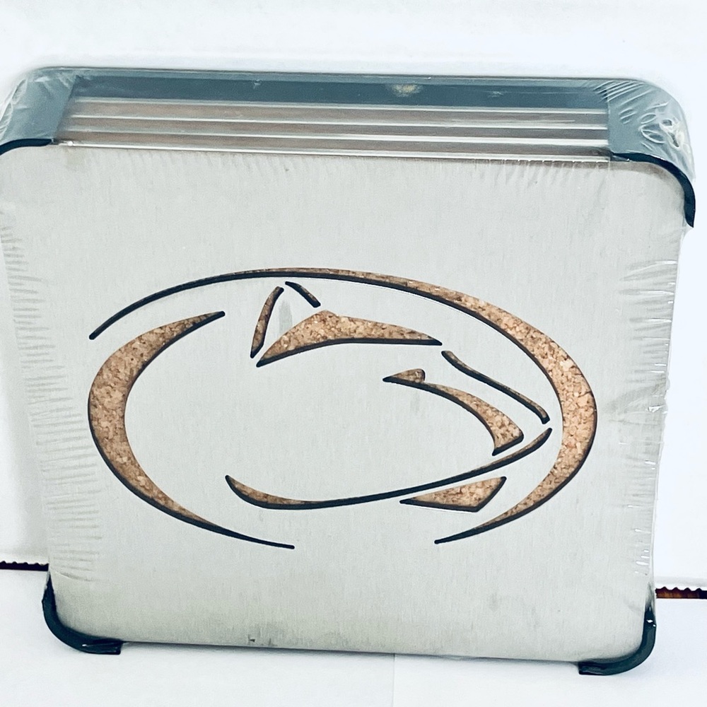 Sportula Boasters Penn State Stainless Steel Coasters Set Of 4 New Sealed